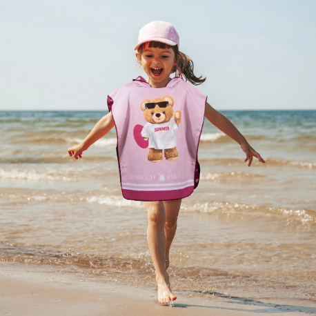 Πόντσο θαλάσσης Greenwich Polo Club® Junior Micro Prints 4039