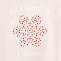 Okaidi Μπλούζα με μήνυμα "All I want is... Flowers"