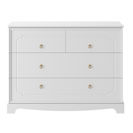 Συρταριέρα Bellamy Royal Timeless White με 4 συρτάρια