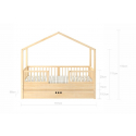 Κρεβάτι σπιτάκι Bellamy Dream Nest Pine 80 x 160 cm