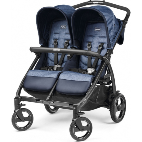 Καρότσι διδύμων Peg Perego Book for Two Indigo