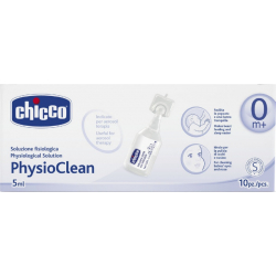 Chicco αμπούλες φυσιολογικού ορού για την μύτη PhysioClean 10 τεμάχια των 5 ml