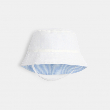 Obaibi Chapeau de soleil reversible poissons jaune bebe garcon