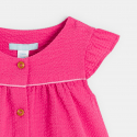 Obaibi Robe coton fantaisie rose bebe fille