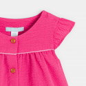 Obaibi Robe coton fantaisie rose bebe fille