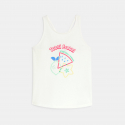 Okaidi Debardeur motifs imprimes et sequins blanc Fille