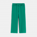 Okaidi Pantalon large ceinture vert Fille
