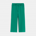 Okaidi Pantalon large ceinture vert Fille