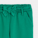 Okaidi Pantalon large ceinture vert Fille