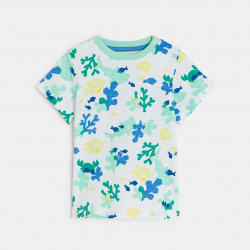 Obaibi T-shirt imprime mer blanc bebe garcon