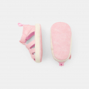 Obaibi Sandales tissu fleurs rose bebe fille