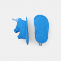 Obaibi Sandales tissu a scratch bleu bebe garcon