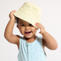 Obaibi Chapeau de soleil reversible poissons jaune bebe garcon