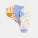 Okaidi Lot de 3 paires de socquettes fantaisie Garcon