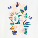 Okaidi T-shirt a manches courtes volantees blanc Fille