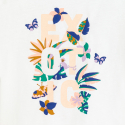 Okaidi T-shirt a manches courtes volantees blanc Fille