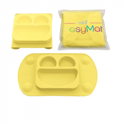 EasyMat® Mini πιάτο - σουπλά με βεντούζες, καπάκι και θήκη μεταφοράς