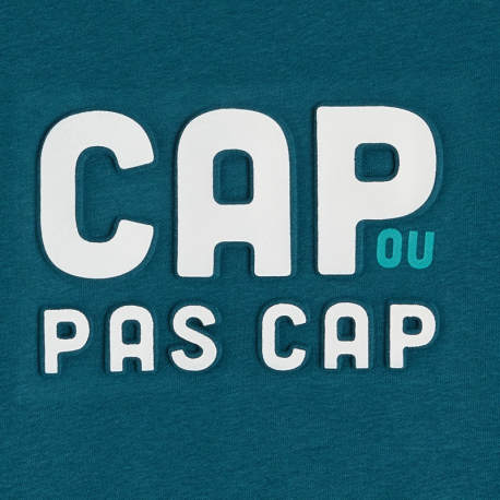 Okaidi Sweat-shirt a message &quot;Cap ou pas Cap&quot;