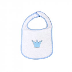 Σαλιάρα πετσετέ με velcro Baby Star Prince 22 x 35 cm