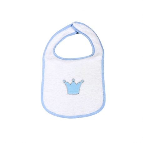 Σαλιάρα πετσετέ με velcro Baby Star Prince 22 x 35 cm