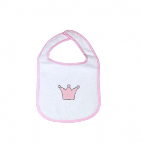 Σαλιάρα αδιάβροχη με velcro Baby Star Princess 23 x 35 cm