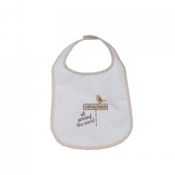 Σαλιάρα πετσετέ με velcro Baby Star Αερόστατο