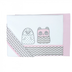 Σετ σεντόνια κρεβατιού Baby Star Tiny Friends 100 x 150 cm