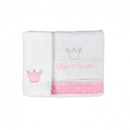Σετ πετσέτες μπάνιου και χεριών Baby Star Princess