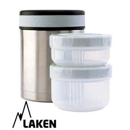 Θερμός φαγητού LAKEN Inox 1000 ml &amp; 2 δοχεία