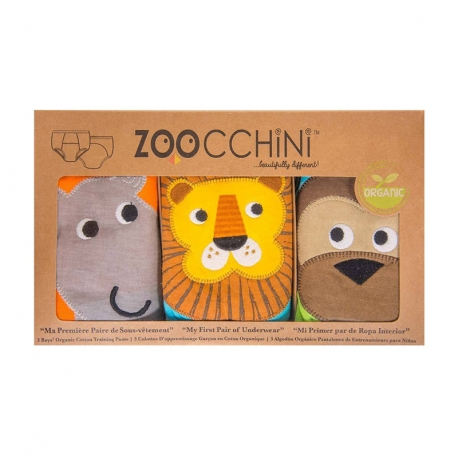 ZOOCCHiNi™ σετ εκπαιδευτικά βρακάκια Safari Friends για αγόρι 3-4 ετών