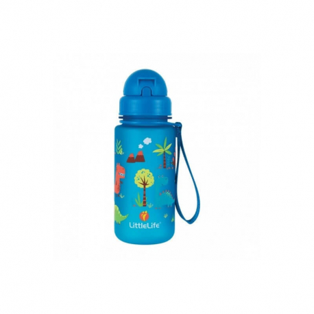 Παγούρι Littlelife® με καλαμάκι Dinosaurs 400 ml