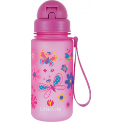 Littlelife παγούρι με καλαμάκι Butterfly 400 ml