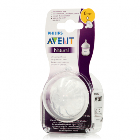 Philips-Avent θηλή Natural 0M+, σετ των 2
