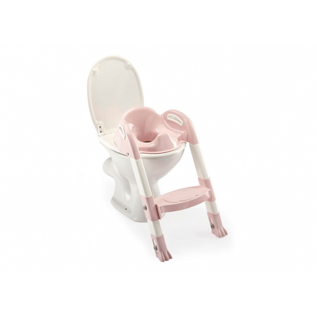 Kάθισμα τουαλέτας με σκαλάκι Thermobaby Kiddyloo Powder Pink