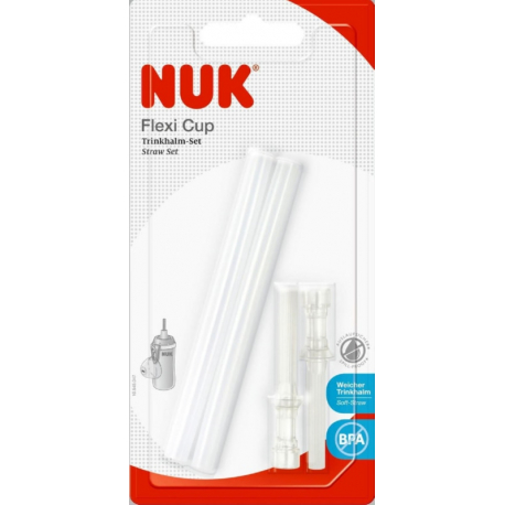 NUK® ανταλλακτικά καλαμάκια Soft για παγουράκι Flexi Cup σετ των 2