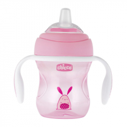 Κύπελλο Chicco Transition 200 ml 4m+ Ροζ