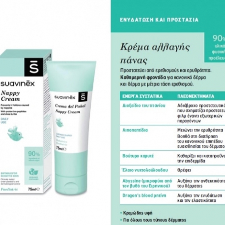 Suavinex κρέμα αλλαγής πάνας 75 ml