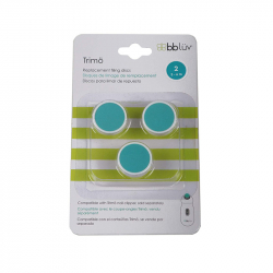 BBluv® σετ 3 ανταλλακτικοί δίσκοι ηλεκτρικής λίμας Trimo 3-6 μηνών