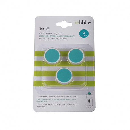 BBluv® σετ 3 ανταλλακτικοί δίσκοι ηλεκτρικής λίμας Trimo 3-6 μηνών