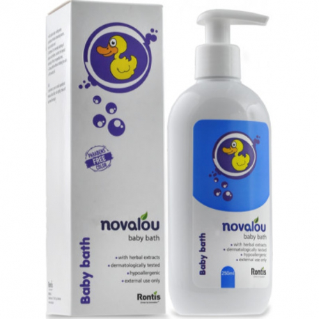 Βρεφικό αφρόλουτρο Novalou με αντλία 250 ml