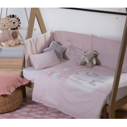 Βρεφικό Κουβερλί Nef-Nef Lovely Fox Pink 110x140 cm