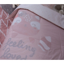 Βρεφικό Κουβερλί Nef-Nef Lovely Fox Pink 110x140 cm