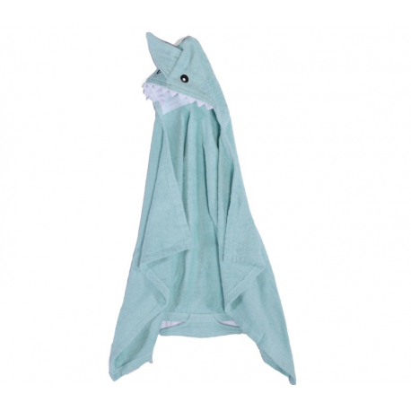 Μπουρνούζι κάπα Nef-Nef Baby Shark Aqua 70x120 cm