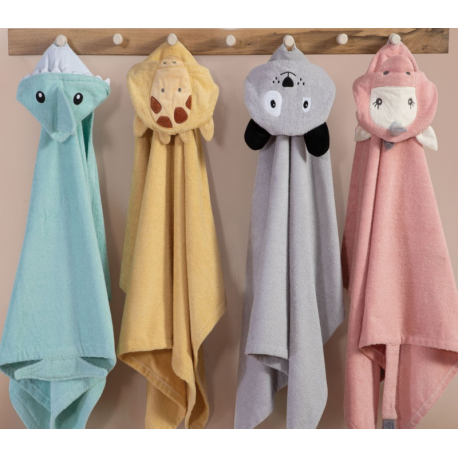 Μπουρνούζι κάπα Nef-Nef Baby Shark Aqua 70x120 cm