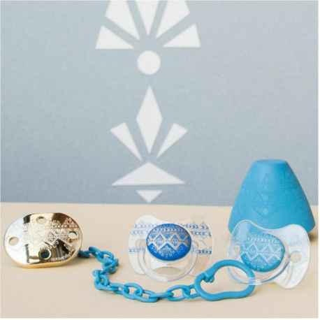 Suavinex πιπίλα Haute Couture Premium Physiological Blue 0-4Μ