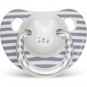 Suavinex πιπίλα Premium Physiological Hygge Baby Grey Stripes Rabbit 6-18Μ