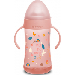 Suavinex δεύτερο μπουκάλι με λαβές 270ml Second Bottle Forest Pink