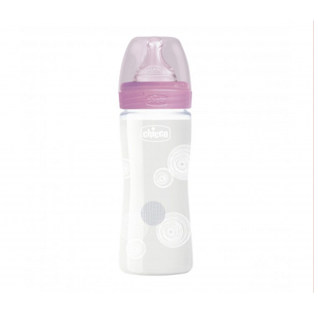 Chicco μπιμπερό Well Being 240 ml 0m+ (1τμχ)