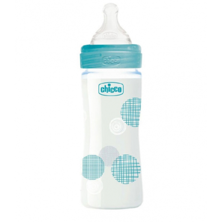 Chicco μπιμπερό Well Being 240 ml 0m+ (1τμχ)