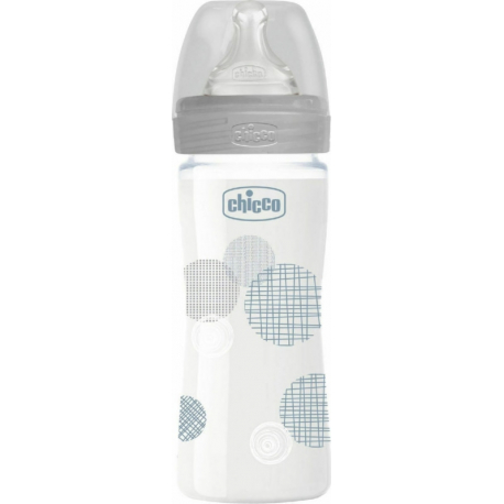 Chicco μπιμπερό Well Being 240 ml 0m+ (1τμχ)